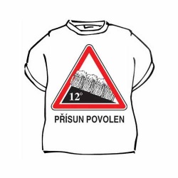 Tričko s vtipným potiskem PŘÍSUN POVOLEN